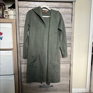 Olive Green Women's Hooded Coat